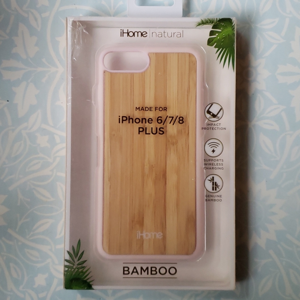 iHome Natural Bamboo iPhone Case 6/7/8 Plus